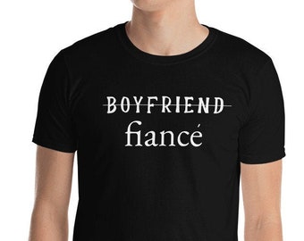 Boyfriend Fiance Shirt, Future Mr, She Said Yes, Engagement TShirt For Him, Future Husband Top , Bachelor Party Shirt