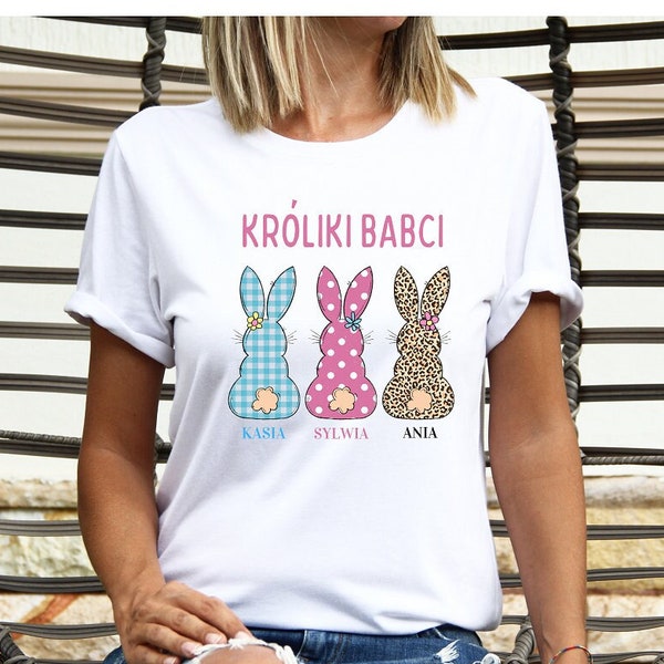 Camisas polacas de Pascua, regalo de Pascua para babcia, camiseta Kroliki babci, camisetas Wielkanoc, Polonia, regalos polacos, herencia polaca, orgullo polaco