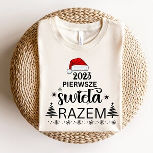 Pierwsze swieta razem tshirt, Polish Christmas shirts for couples, Polish gifts, Polish language t-shirt