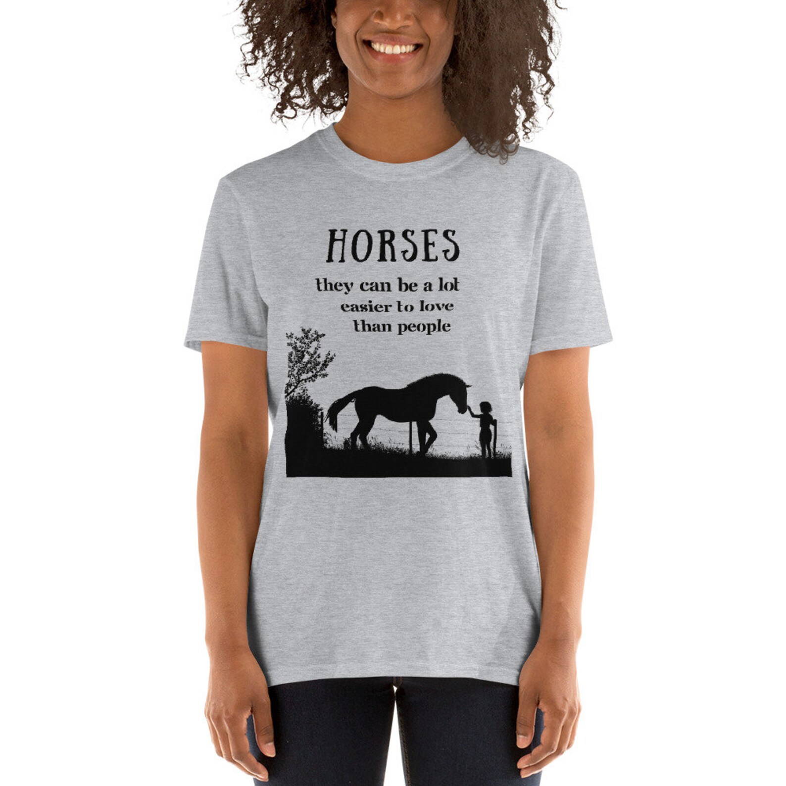 Camiseta de caballo regalo para amante del caballo camisa de Etsy España