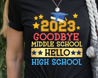 Middle school custom graduation shirt, Last day of middle school tshirt, 8th grade graduation t-shirt, Class of 2025, End of school shirt