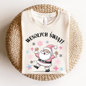Wesolych swiat tshirt, Polish Christmas shirts, Polish t-shirts, Polish gifts for Xmas, Gnome tee shirts
