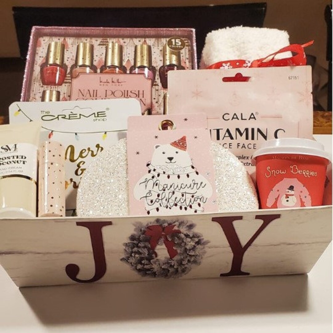 Holiday Gift Basket for Her Christmas Self Care Gift Xmas Etsy