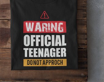 Official teenager shirt, 13th birthday shirt, Birthday shirt boy, 13th birthday gift, Hello thirteen
