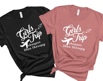 Mädchen Reise 2023 Shirt, Mädchen Reise billiger als Therapie 2023, Mädchen Wochenende 2023, Mädchen Urlaub Shirt, Mädchen Wochenendreise, Vacay Mode Shirt