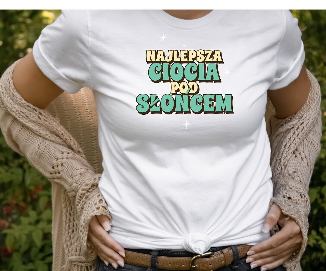 Polish Language Best Aunt Gift Shirt, Najlepsza Ciocia T-shirt, Gift for Polish Aunt, Polish ...
