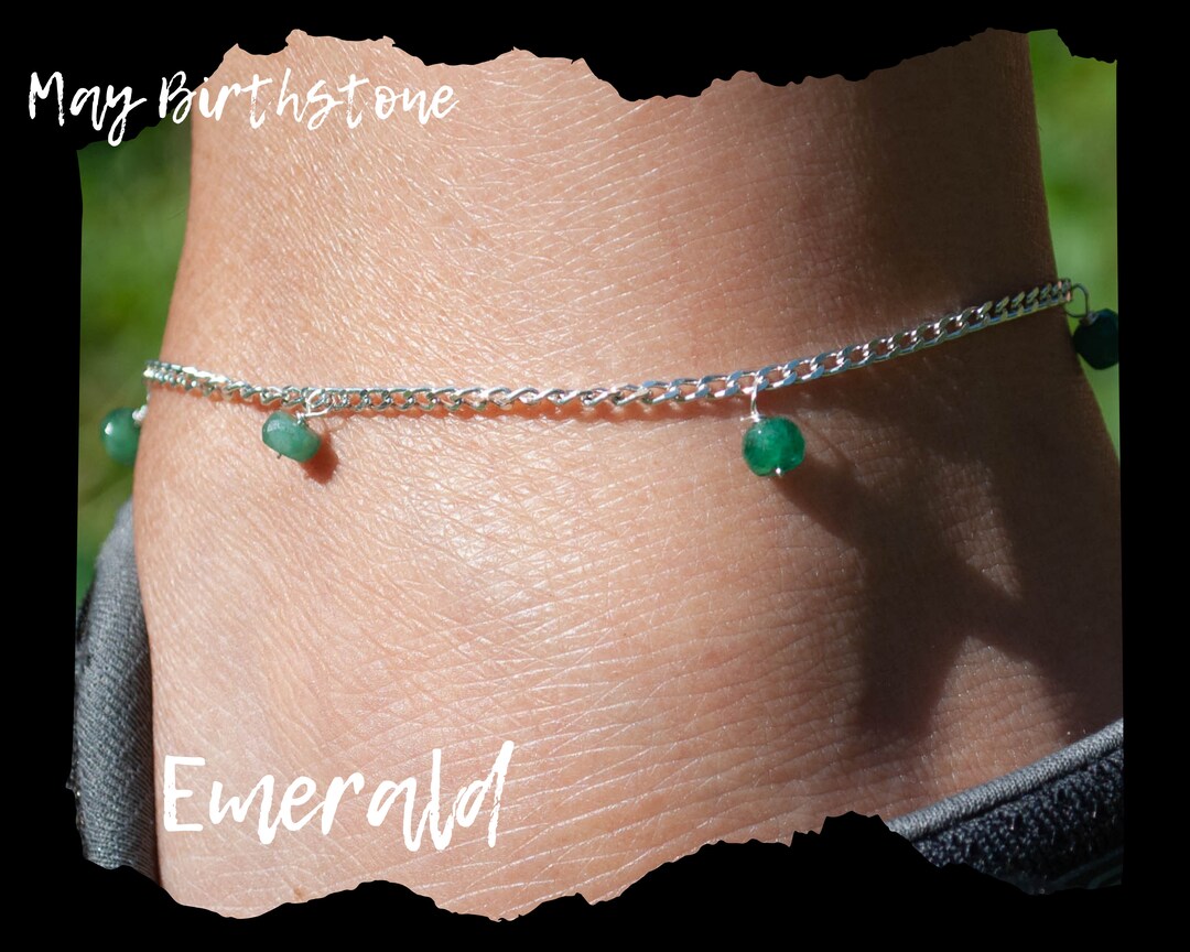 Emerald ankle bracelet Clearance