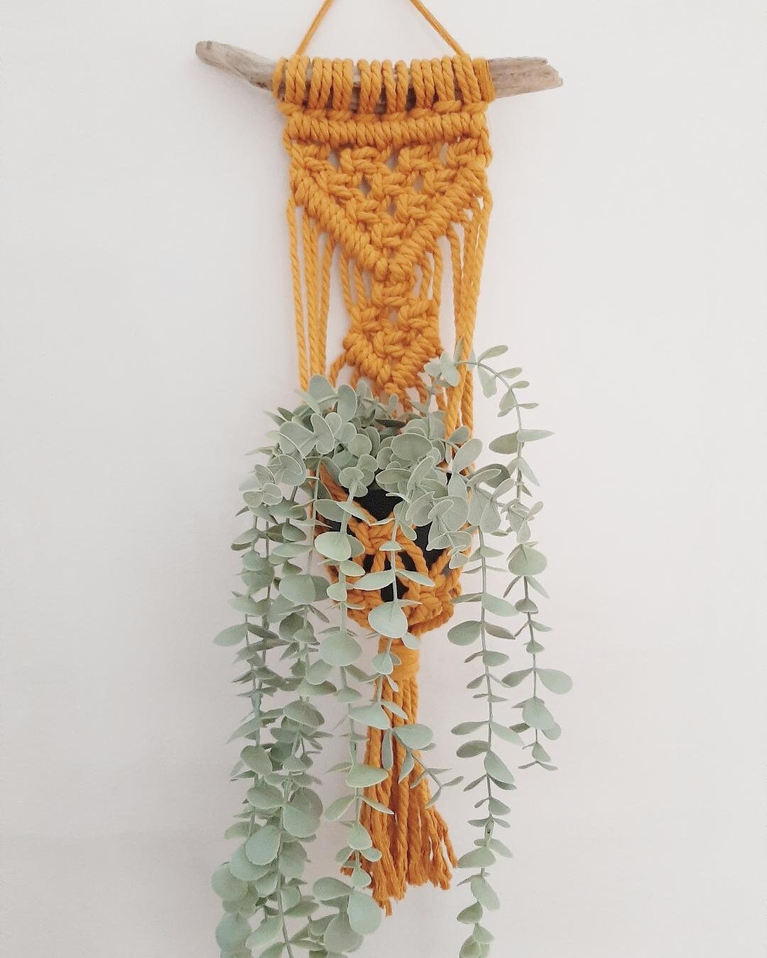 Tenture Murale en Macramé Style Boho - Décoration Coton Suspension Pour Plantes Modèle Pahara