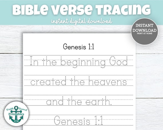 Genesis 1:1 Tracing: Unlocking Creations Mystery