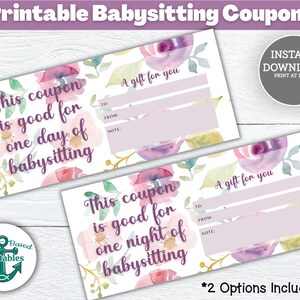 Babysitting Coupon Template Printable Coupons Free Baby Sitting Coupon ...
