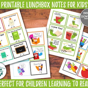 Kindergarten Lunchbox Notizen für Kinder Lunchbox Notizen Lunch Note Printables Lunch Note Lunchbox Notiz Vorlagen Positive Affirmationen für Kinder
