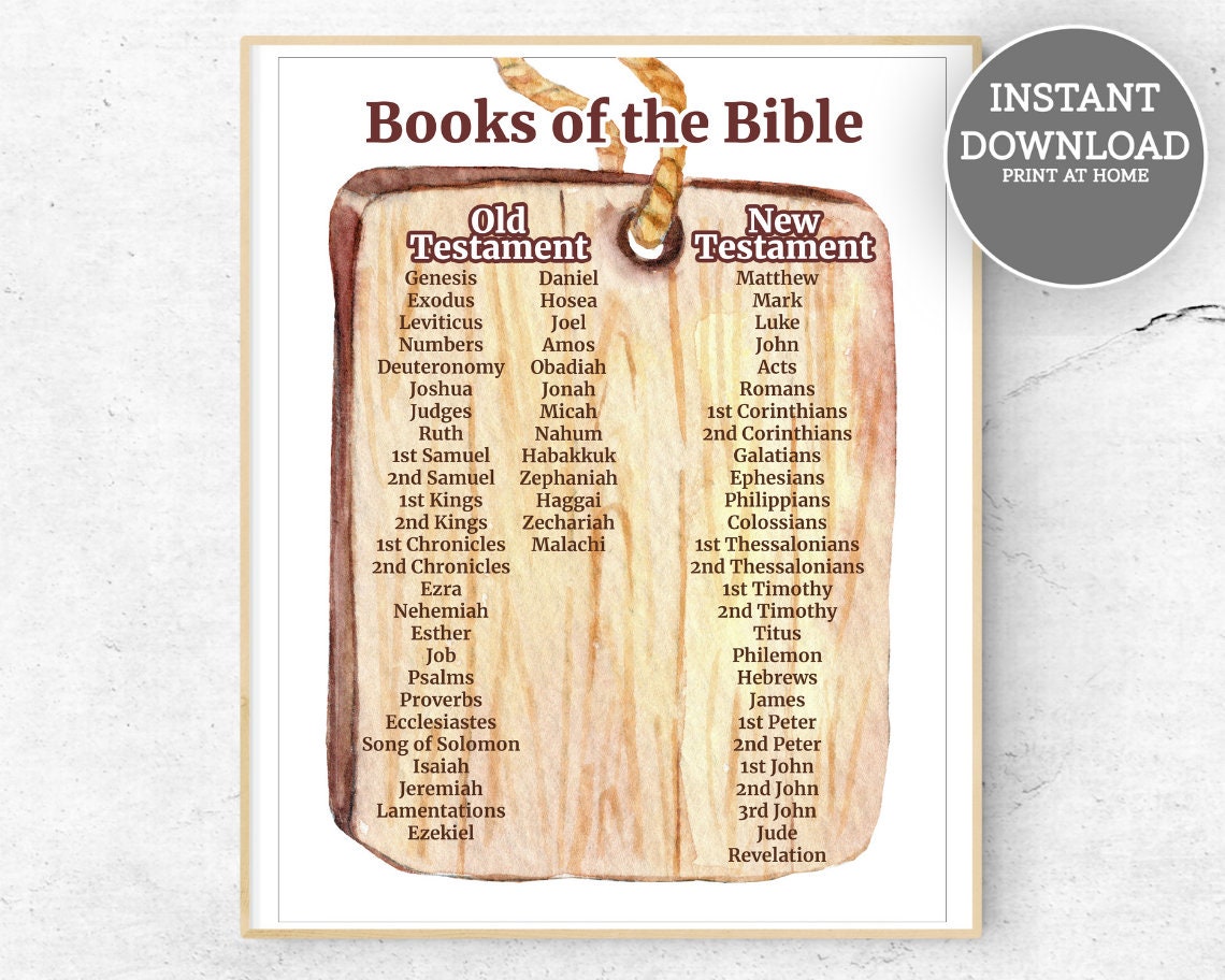 Books of the Bible Printable Books of the Bible Poster Books Etsy Books of the Bible Printable Books of the Bible Poster Books Etsy
