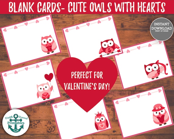 Blank Valentines Day Cards Template