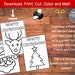 Printable Christmas Coloring Cards 5x7 Christmas Coloring Pages ...