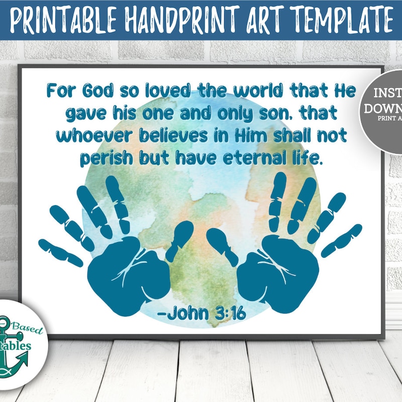 John 3:16 Painting - Etsy