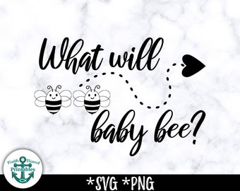 O que será Baby Bee SVG O que será Baby Bee PNG Novo Baby Bee svg Baby Bee vetor Baby Bee Sinal Coração Seta Gênero Revelar SVG Honey Bee svg