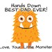 Hands Down Best Dad Ever Printable Handprint Craft Little - Etsy
