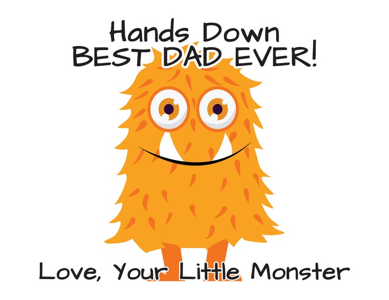 Hands Down Best Dad Ever Printable Handprint Craft Little | Etsy
