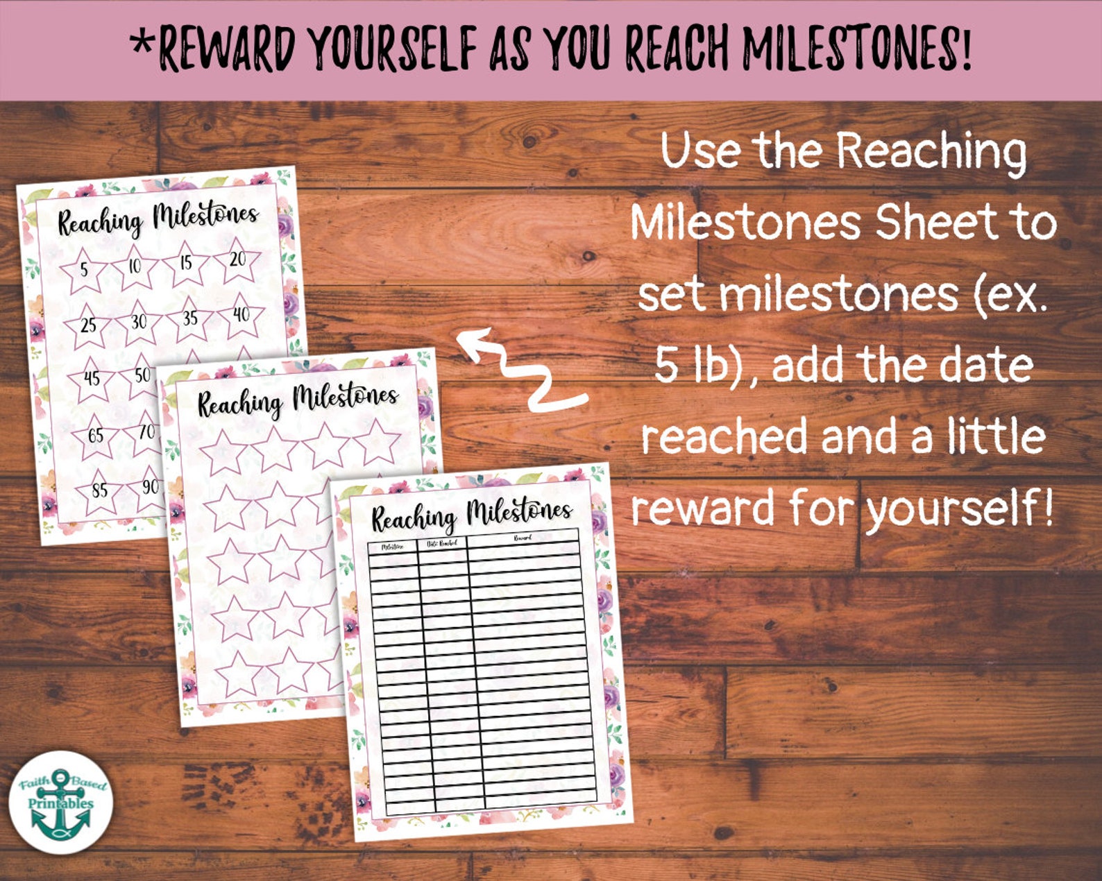 Purple Flower Weight Loss Journal Printable Weight Loss Etsy