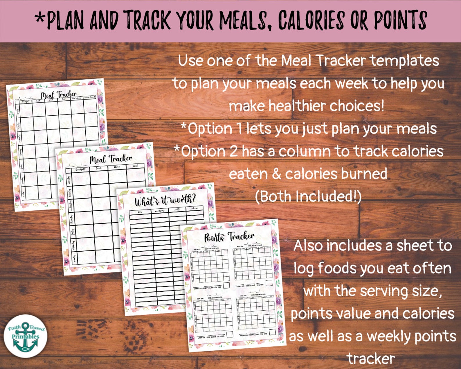 Purple Flower Weight Loss Journal Printable Weight Loss Etsy