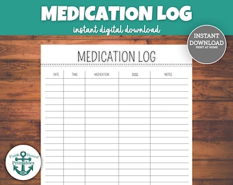college student planner pdf Medication Log Printable Medication Tracker Medication Chart Daily Medication Log Report Schedule Medication List Template Planner PDF
