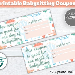 Babysitting Coupon Template Printable Coupons Free Baby Sitting Coupon ...