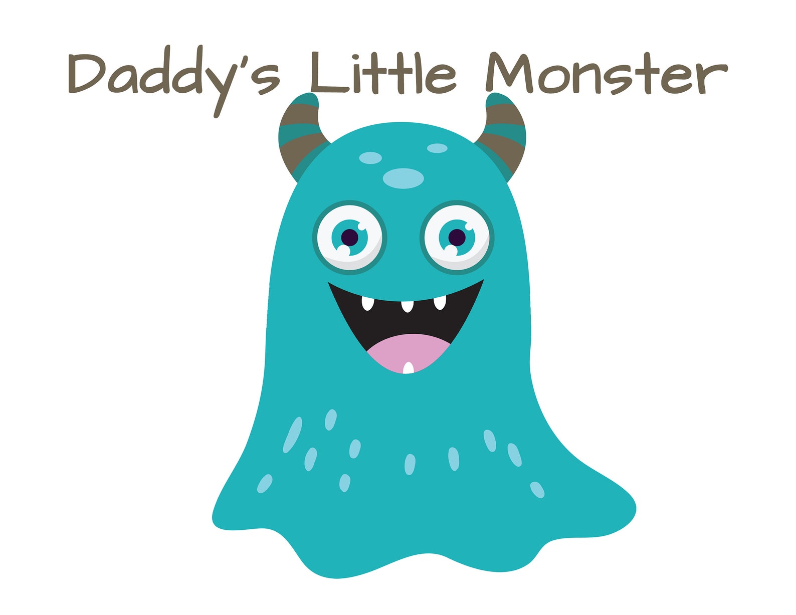 Daddy's Little Monster Printable Handprint Card Bundle Etsy España