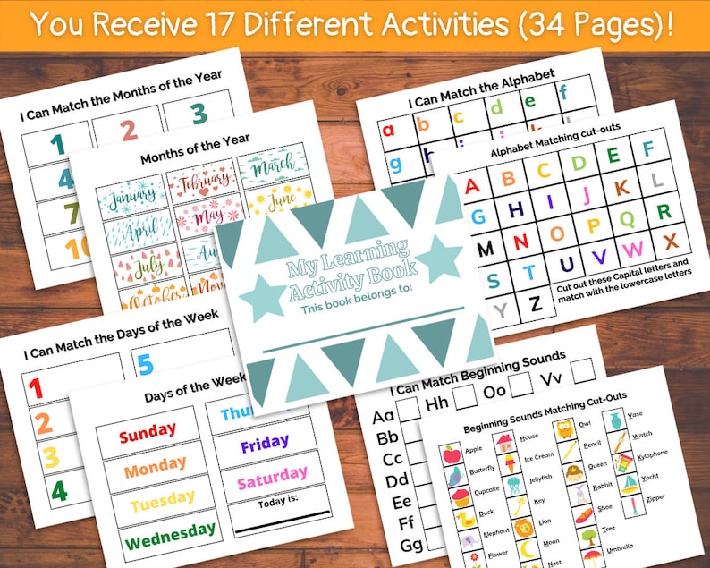 Preschool Binder Printable Preschool Worksheets Preschool - Etsy