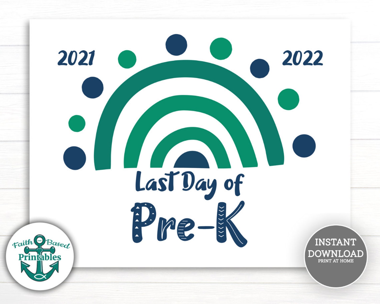 Last day of pre k sign printable last day of preschool photo etsy