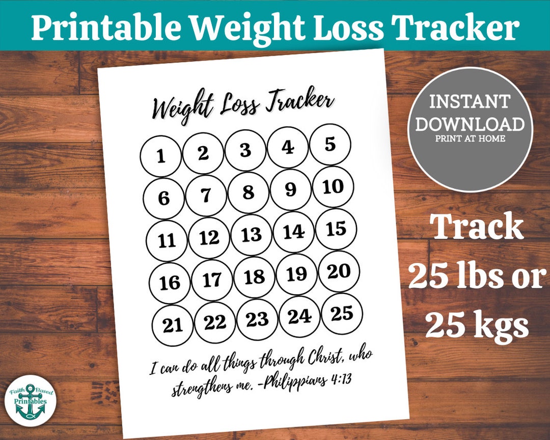Free Printable Weight Loss Tracker - World of Printables
