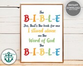 Christian Kids Signs The BIBLE yes that's the book for me Printable Preschool Songs Christian Homeschool Sunday School Art Word of God