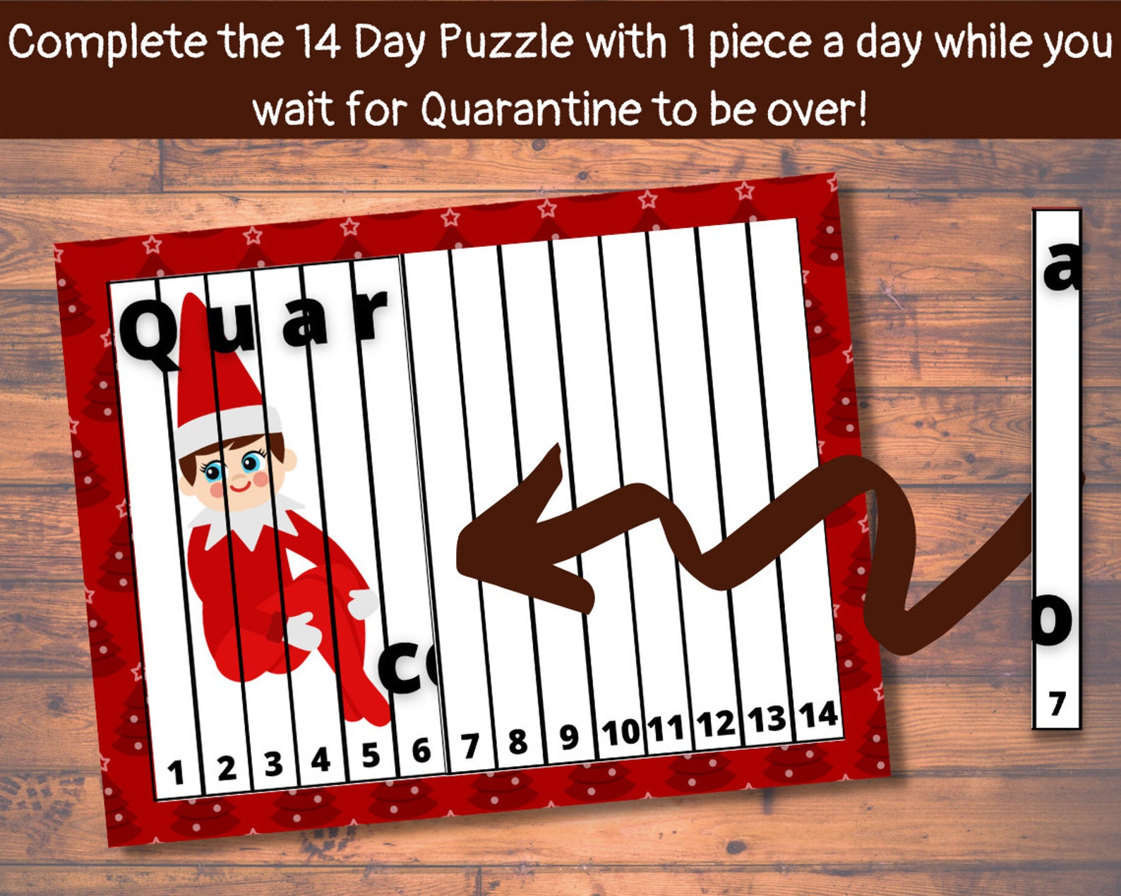 Quarantine Elf In Isolation Elf Quarantine Countdown Easy Elf Etsy