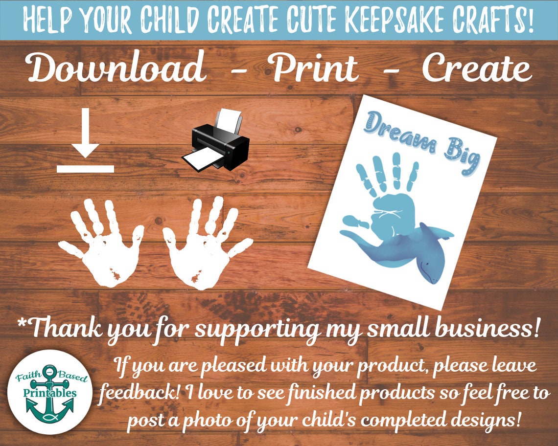 Printable Dinosaur Handprint Craft Bundle Dino Hand Print Wall - Etsy