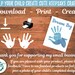 Printable Dinosaur Handprint Craft Bundle Dino Hand Print Wall Art ...