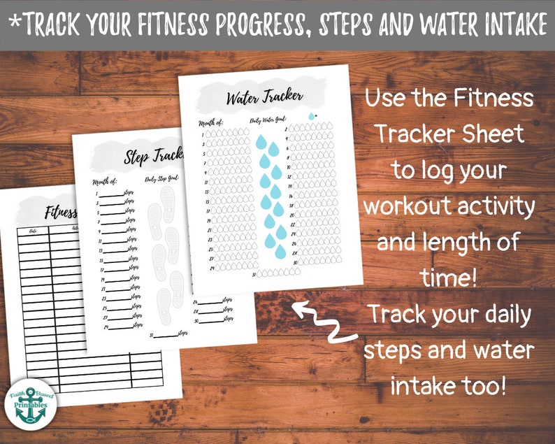 Printable Weight Loss Journal PDF Black and White Digital - Etsy