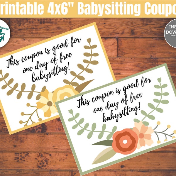 Babysitting Coupon Download Baby Sitting Coupon Printable Coupon Book Template Valentine Coupon Book Babysitting Coupon Gift Coupon Book DIY