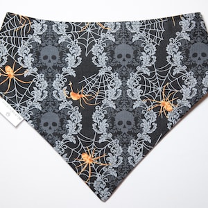 Halloween two sided bandana,snap on bandana, bandana, dog bandana, pet bandana,cat bandana
