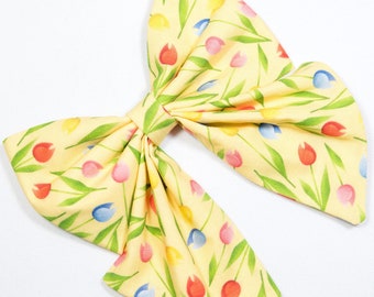 Spring tulips pet sailor bow,dog sailor bow, pet sailor bow, dog accessories, pet accessories