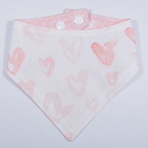 Watercolour blush pink hearts,cat bandana,  pet bandana,dog bandana, pet accessories, dog accessories