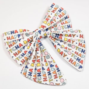 Happy Gotcha Day, pet sailor bow, dog sailor bow, pet accessories, dog accessories