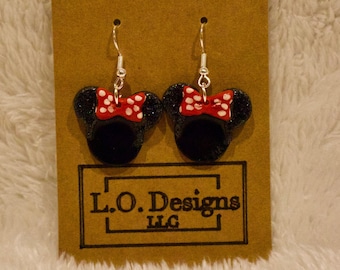 Disney earrings, Minnie mouse