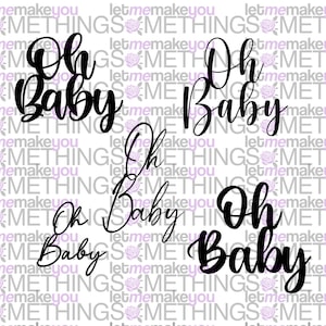 Oh Baby SVG File