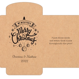 Weihnachtliches Saatpaket, Weihnachtsgeschenk, Weihnachtsgeschenk, DIY Saatschachteln, Weihnachtsgeschenk, Weihnachtsgeschenk, Weihnachtsgeschenk