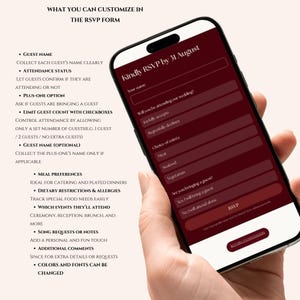 Burgundy Arch Quinceañera Website Template, Mis Quince Años Digital Invitation, Trackable RSVP, Elegant, Butterflies, Floral, Debut, Bundle