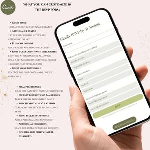 Greenery Canva Wedding Website Template with Trackable RSVP Link, Clickable RSVP, Canva Website Template, Countdown, Details, Multilingual, Opening Envelope, Wax Seal