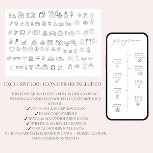 Greenery Wedding Website Template