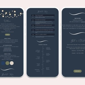 Enchanted Forest Wedding Invitation Website, Clickable RSVP, Mountain Wedding, Woodland Wedding, Pine Forest, Starry Night Wedding