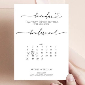 Modelo de cartão de proposta de madrinha de calendário, você será minha madrinha de casamento, proposta de madrinha de casamento, madrinha de casamento de calendário, proposta de roteiro