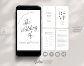 Video wedding invite, animated wedding invite, electronic invite, video invitation, digital invitation, video canva template, video rsvp