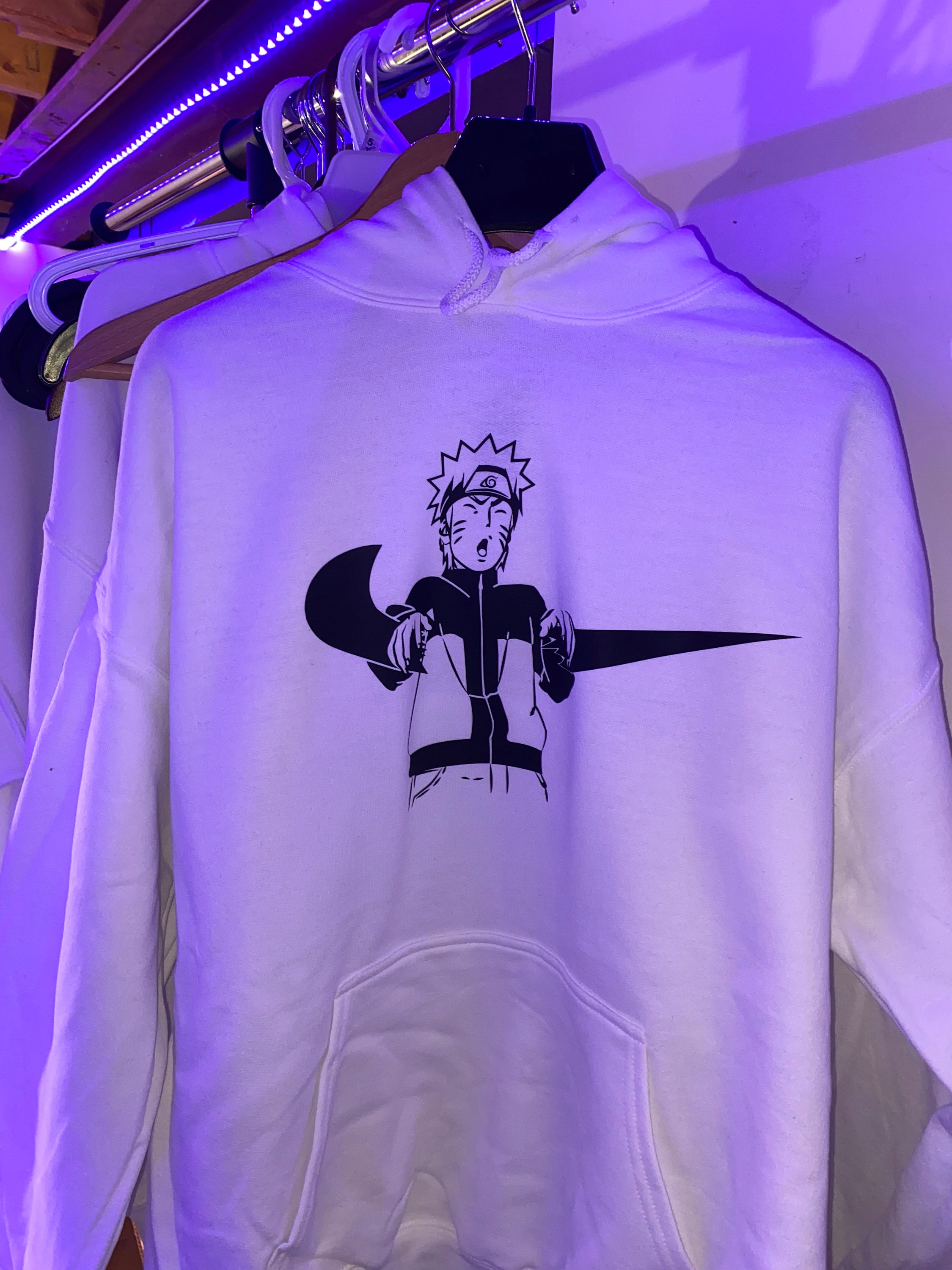 Nike x Anime Hoodie Anime Hoodie Anime Gift For her Gift | Etsy